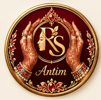 The house seal of Refresh Skin Esthetics — henna-adorned hands around the gold RS monogram
